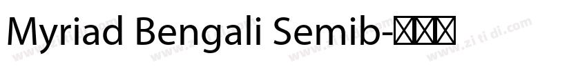 Myriad Bengali Semib字体转换